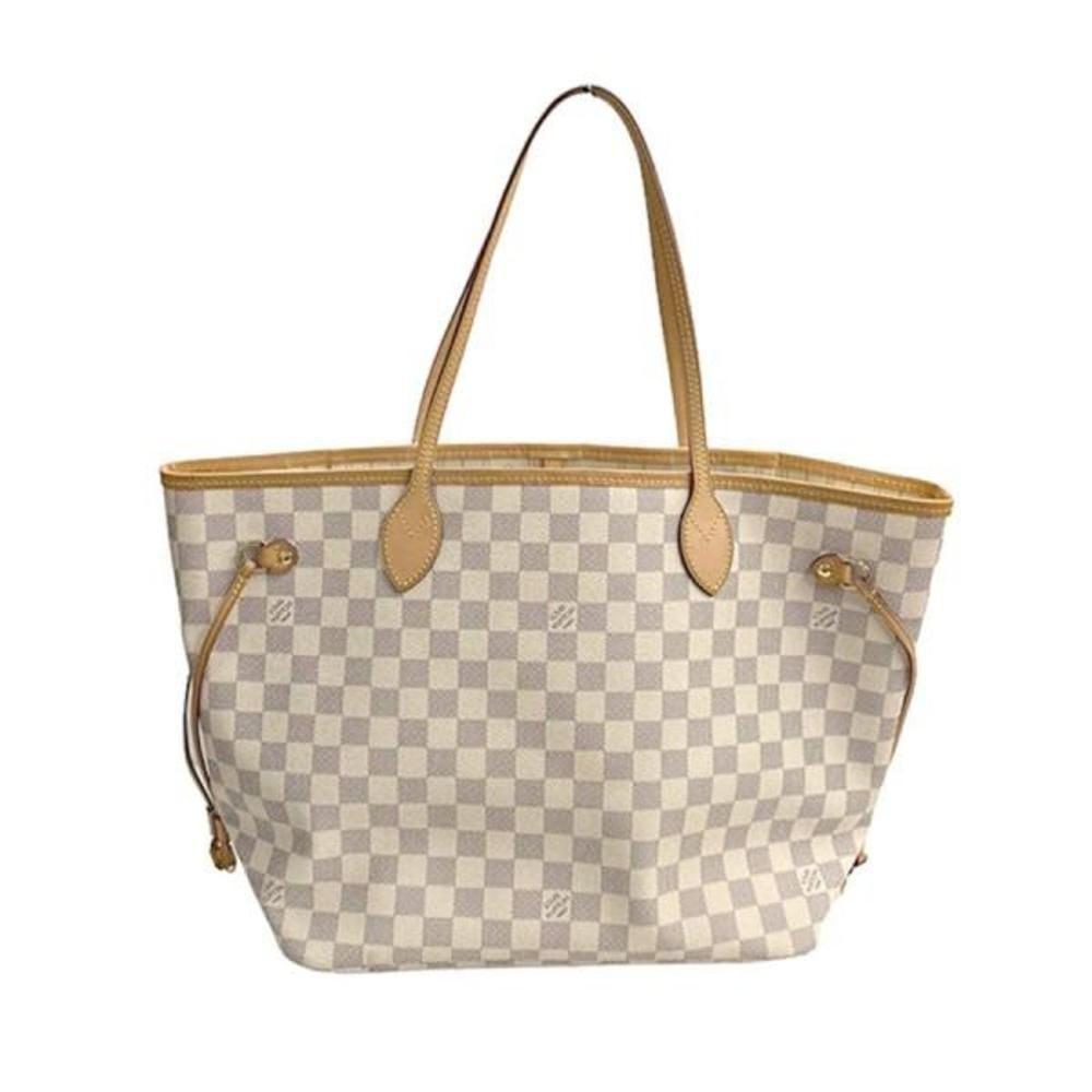 Louis Vuitton Neverfull MM Damier Azur White